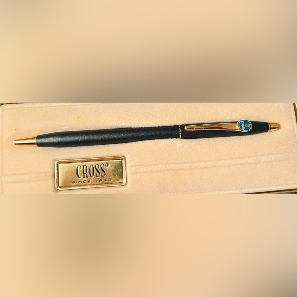 Chiquita Company Cross Pen Commemorative, Black & Gold, Vintage